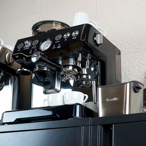 铂富（Breville） BES870商用半自动咖啡机 现磨豆打奶泡两用 家用意式咖啡机