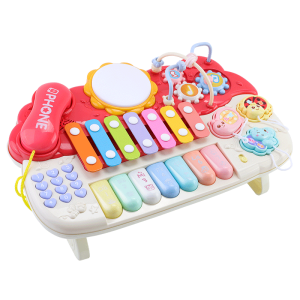 育儿宝（YuErBao）婴儿玩具电话机电子琴儿童宝宝早教小钢琴男孩女孩1-2岁生日礼物