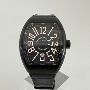 二手95新法兰克穆勒vanguard系列v45scdt黑色精钢自动机械437x537mm男