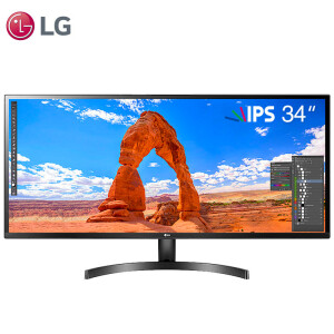 LG 34WK500-P 34英寸 IPS显示器 （2560×1080、21:9、99%sRGB、FreeSync）