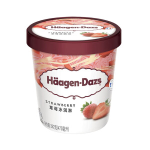 Häagen·Dazs哈根达斯草莓口味冰淇淋473ml