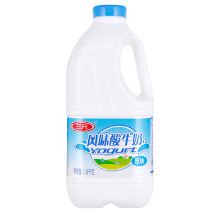 限上海：SANYUAN三元原味酸牛奶1.8kg*18件