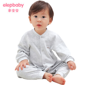 Elepbaby象宝宝婴儿长袖连体衣*2件