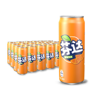 Fanta 芬达 碳酸饮料 橙味汽水 330ml*24罐 *2件