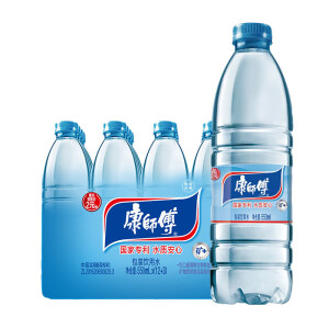 限华南：康师傅包装饮用水550ml*12瓶（送3瓶）