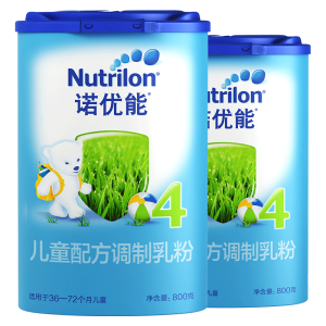 Nutrilon诺优能婴儿配方奶粉中文版4段36个月以上800g*2罐*2件