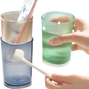班哲尼 漱口杯旅行洗漱杯刷牙杯子牙刷杯牙刷盒牙缸旅行喝水杯 3个装
