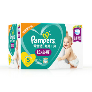 Pampers 帮宝适 超薄干爽拉拉裤  S 116片 *5件 +凑单品