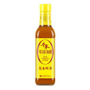 千禾葱姜料酒调味汁500ml*20件