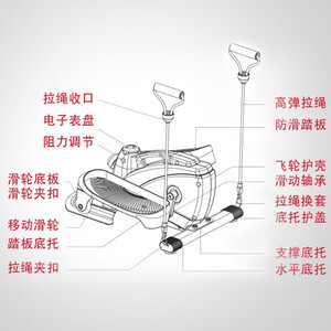 美国捷瑞特（JOROTO）踏步机 家用减肥椭圆机迷你脚踏机小型 健身器材 ME10 踏步机ME10