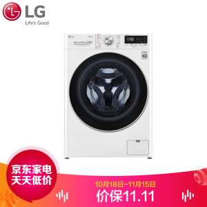 1日0点、双11预告：LGFLW10G4W10.5KG变频滚筒洗衣机