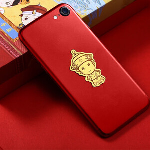 足金帝后联萌金件