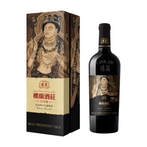 楼兰loulan红酒 酒庄蛇龙珠干红葡萄酒分享级礼盒装 新疆干型 单支750ml