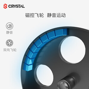 CRYSTAL 椭圆机家用磁控静音椭圆仪踏步机太空漫步机减肥运动健身器材天鹅S2