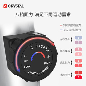 CRYSTAL 椭圆机家用磁控静音椭圆仪踏步机太空漫步机减肥运动健身器材天鹅S2