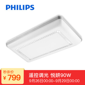 PHILIPS 飞利浦 悦妍系列 61004 LED吸顶灯 90W *2件