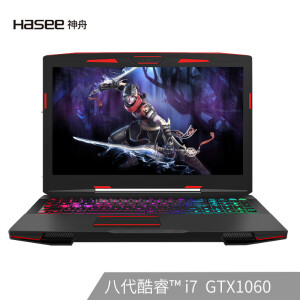 Hasee神舟战神Z7-KP7GC15.6英寸游戏本（i7-8750H、8GB、1TB+128GB、GTX1060）