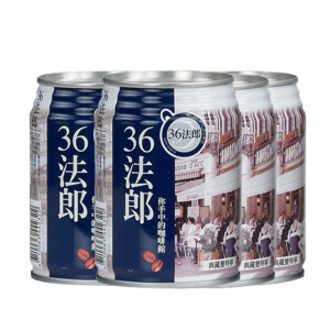 wei-chuan 味全 36法郎典咖啡饮料 藏曼特宁风味 240ml*4罐