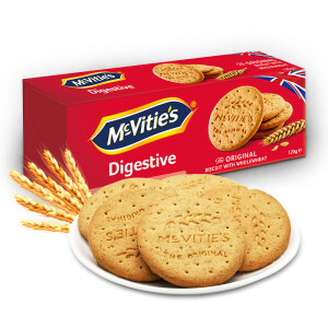 京东PLUS会员：Mcvitie’s麦维他全麦消化饼干原味120g*21件