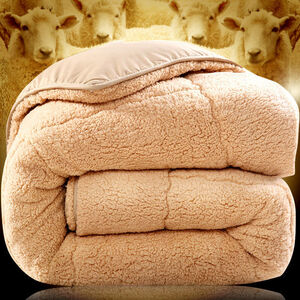 【加厚7斤】九洲鹿 被芯家纺 法莱绒仿羊羔绒被子加厚双人羽丝绒秋冬