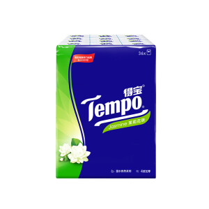 Tempo 得宝 手帕纸 4层7张36包+维达 厨房卷纸 75节*2卷*4件