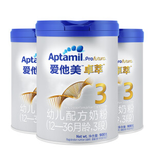 Aptamil 爱他美 卓萃 幼儿配方奶粉 3段 900g 3罐装