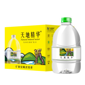 天地精华天然矿泉水4.5L*4桶整箱装*6件