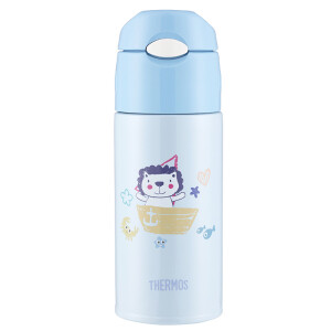 THERMOS 膳魔师 TCMI-400FS BL 不锈钢吸管儿童保温杯 +凑单品