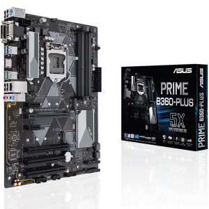华硕（ASUS）PRIME B360-PLUS 主板 大师系列  支持 CPU 9100F/9400F/9500/9700F（Intel B360/LGA 1151）