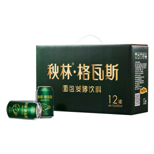 秋林 格瓦斯 发酵饮料 330ml*12听 *7件 +凑单品