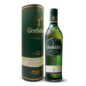 Glenfiddich 格兰菲迪 12年苏格兰达夫镇单一麦芽威士忌700ml *3件