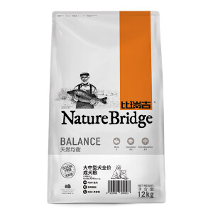 京东PLUS会员：NatureBridge比瑞吉泰迪贵宾成犬粮12kg