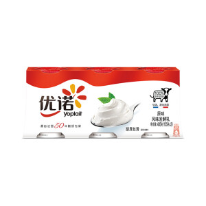 Yolplait 优诺 优丝 风味发酵乳 原味酸奶 135g*3瓶 *9件