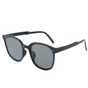 mikibobo太阳眼镜S8-11日夜两用感光开车眼镜光大框显脸小可折叠便携 黑色-附赠便携收纳袋