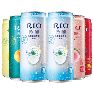 RIO锐澳新微醺系列果味预调酒3度330ml*6罐（5种口味）*3件