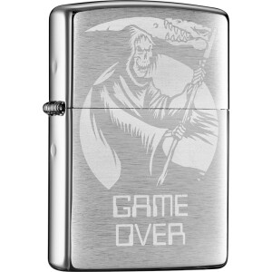 Zippo 之宝 死神的宣判 拉丝镀铬 29696 打火机 +凑单品