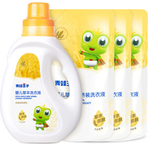 青蛙王子婴儿洗衣液（1L+500ml*3袋装）*4件