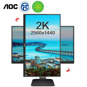 AOC Q27P1U 27英寸 IPS显示器（2560×1440、dE<2）