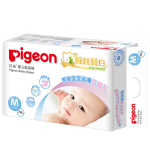 Pigeon贝亲婴儿纸尿裤M74片*4件
