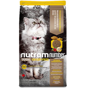 nutram纽顿T22低敏全期猫粮去骨鸡肉火鸡肉1.5kg*2件