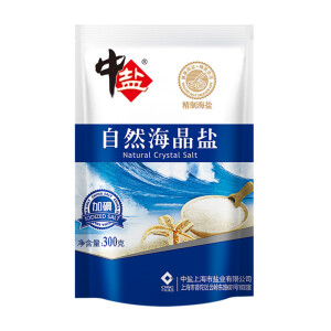 中盐  自然海晶盐   300g *5件