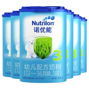 Nutrilon 诺优能 婴儿配方奶粉 中文版 3段  800g 6罐装