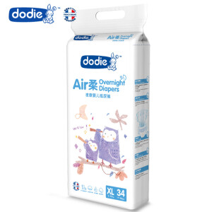 dodie Air 柔 婴儿纸尿裤 XL34片 夜款 *4件
