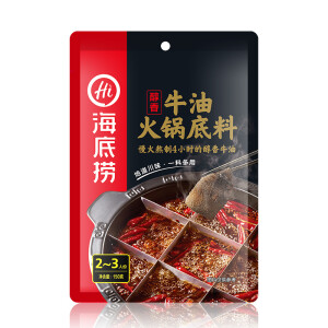 海底捞 醇香牛油火锅底料 麻辣味 150g