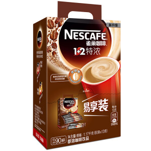 Nestlé雀巢咖啡速溶1+2特浓微研磨冲调饮品90条1170g*2件