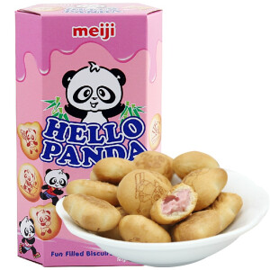 meiji 明治 草莓夹心饼干 50g *3件