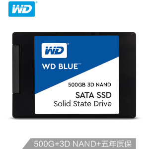 WD 西部数据 WDS500G2B0A Blue系列-3D版 SATA 固态硬盘 500GB