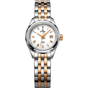 依波(ebohr)手表 都市经典系列钨钢圈镶钻机械情侣表女表jd50100224