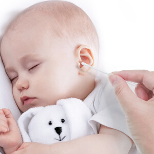 嘉衛士(Care1st)  嬰兒棉簽兩用雙頭200支新生兒耳鼻細軸棉棒寶寶專用超細雙頭小棉球