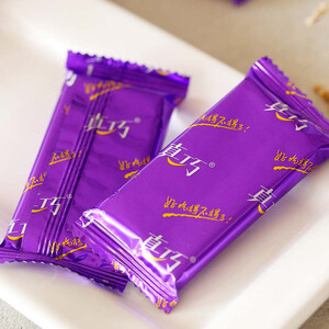 真巧 涂层巧克力味饼干380g*3袋办公室零食小吃 巧克力味花生饼干 代